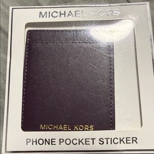 Michael Kors Dark Purple Phone Pocket